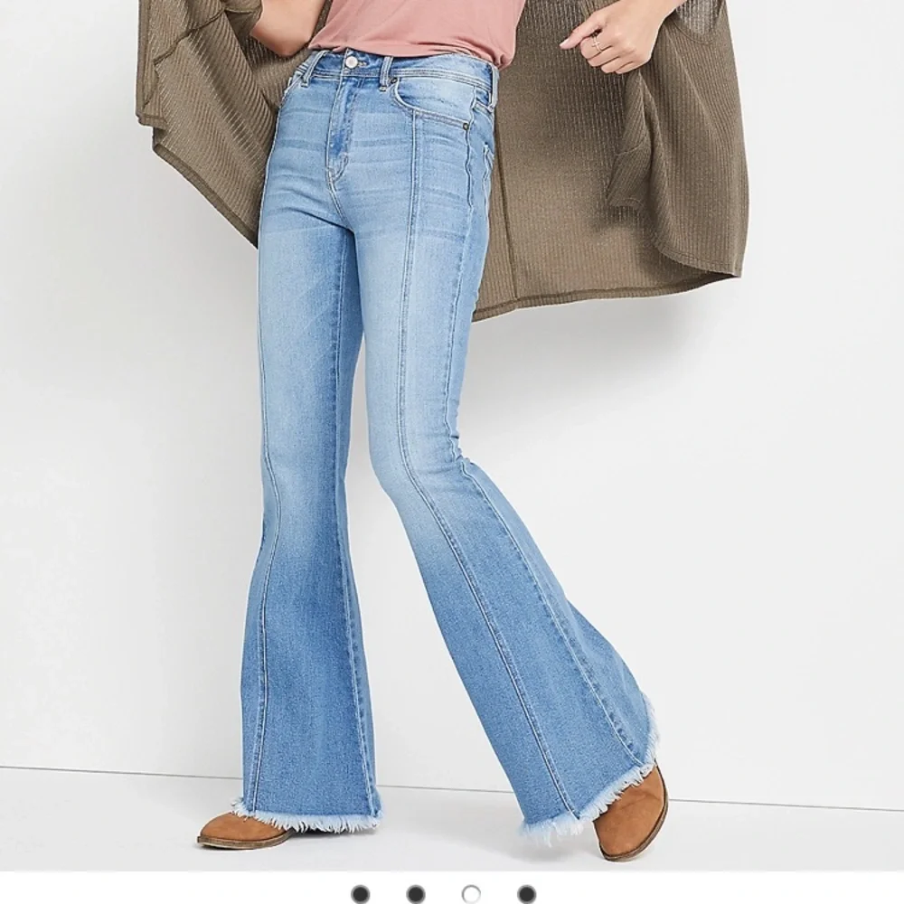 KanCan Flare High Rise Front Seam Jean - Picture 2 of 4